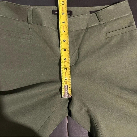 Banana Republic Pants Women’s 2 Green Sloan Chino Regular Flat Front Buttons - Picture 7 of 8